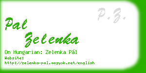 pal zelenka business card